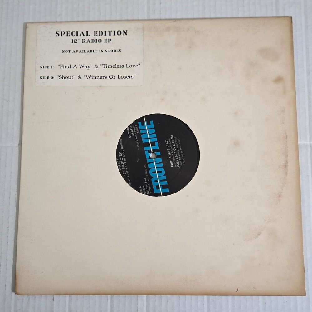 Shout 12 Radio EP Promo Vinyl Frontline 1988 Ken Tamplin Metal Vintage